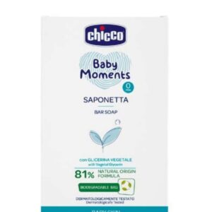 Sapun solid Chicco Baby Moments, 100 g, 0 luni+