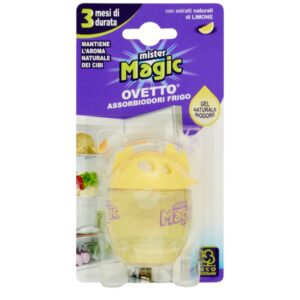 Absorbant Mirosuri Pentru Frigider Mister Magic cu Extract din Lamaie, 40 g