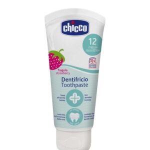 Pasta de dinti Chicco, Capsuni, 12 luni +, 50 ml