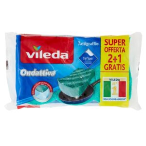 Set Bureti de Vase Pentru Teflon Vileda Ondattiva, 2+1 buc