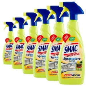 Pachet 6 bucati Degresant bucatarie Smac express limone zero aloni (vapo) 650 ml