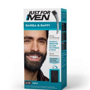 Vopsea pentru barba si mustata, Just For Men, Real Black, 14 ml