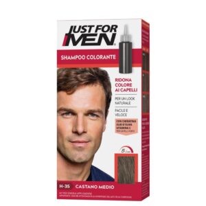 Sampon colorant pentru barbati Just For Men, Castano Medio, 66 ml