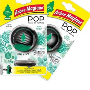 Set 2 bucăți odorizant auto Arbre MagiquePop 3DIce Pin