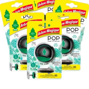 Set 6 Odorizante auto Arbre Magique Pop 3D Ice Pin