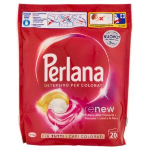 Detergent Pentru Rufe Colorate Pernute Perlana Renew 20 buc